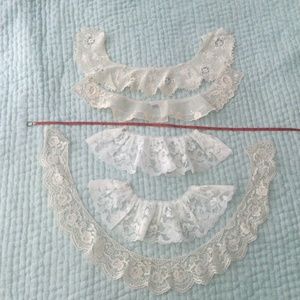 5 Vintage Handmade Lace Collars